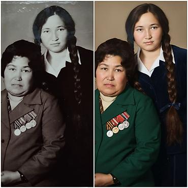 кружки с фото: Реставрация и колоризация старых фотографий с помощью ИИ - — 1
