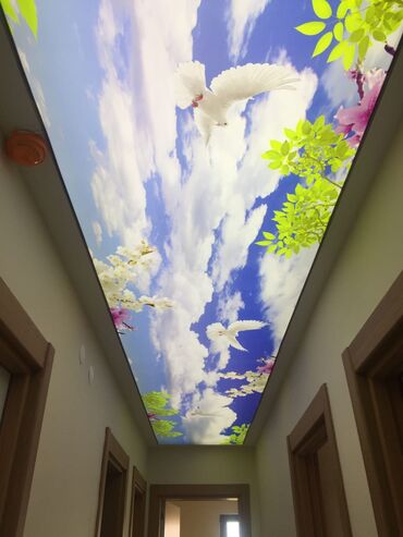 Digər tavan materialları: Yeni növ dartma tavanlar işıqlı modeler Sadə modeleride var — 2