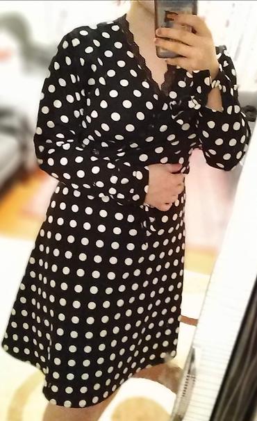 yeni model koftalar: Qadın paltarları – 2 modellə set - Model 1: Qara rəng, ağ xallı — 3