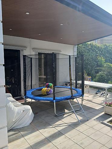 Batutlar: Uşaq və böyüklər üçün təhlükəsizlik torlu bağ/balkon batutu - Dairəvi — 4