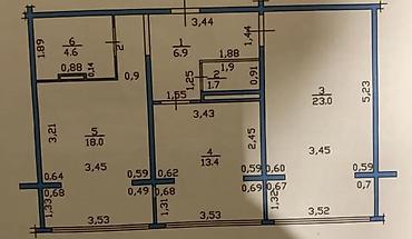 106: 2 комнаты, 67 м², Улан-2 мкр 106 серия улучшенная, 2 этаж — 6