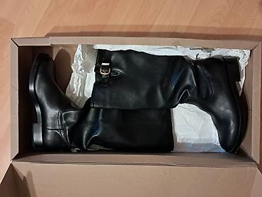 alexander mcqueen boots: Crne ženske čizme do kolena – broj 40 - Elegantnog i modernog dizajna — 1