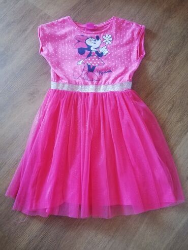 elegantna roze haljinica: Disney, Midi, Kratak rukav, 128-134