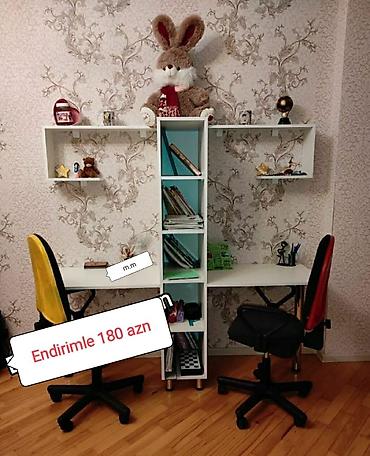 Uşaq masaları: Oğlan və qız üçün, Yeni, Siyirməli, Yazı masası, Stulsuz — 3