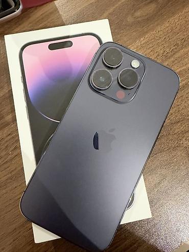 iphone plata: IPhone 14 Pro, 128 GB, Deep Purple, Face ID — 1