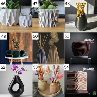 Вазы: Минималистичные 3D-печатные вазы Добавьте нотку современного — 8