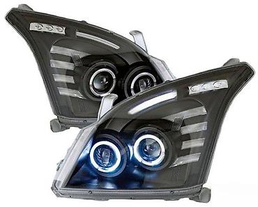 pracka sa laserom: CRNI LED ANGEL EYES FAROVI TOYOTA LAND CRUISER 120 PRADO | Crni — 3
