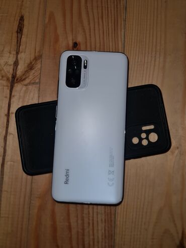 telefon yaddaş kartı: Xiaomi Redmi Note 10, 128 GB, rəng - Ağ, 
 Düyməli, Barmaq izi, İki sim kartlı