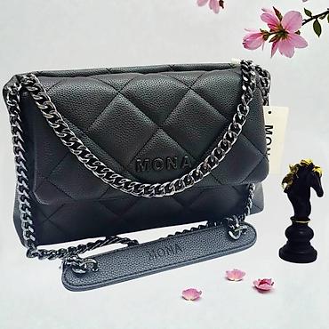 mona torbe prodaja: Torba MONA – elegantna ženska crossbody/ramena torba sa zlatnim lancem — 5