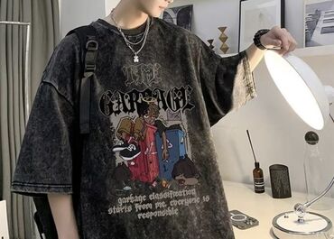 Футболки: Мужская футболка, XL (EU 42), Bershka, Новый, цвет - Черный, Самовывоз