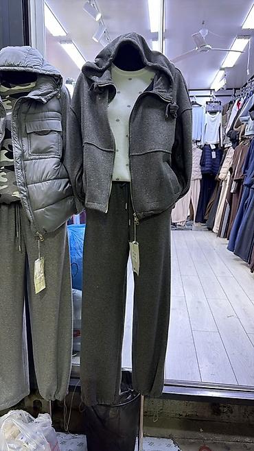 tech fleece: Женский новый теплый спортивный комплект из трикотажа качество — 1