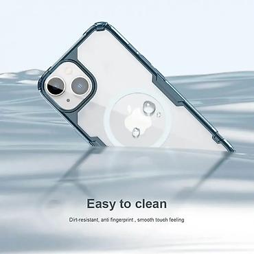 Maske i futrole za telefone: Maska Nillkin Nature Pro Magnetic za iPhone 14 Plus 6.7 plava. Uz brzu — 12