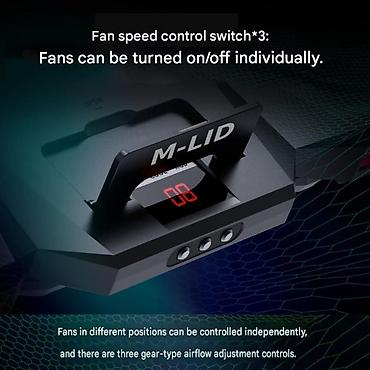 ventilator tap az: M-LID H5 RGB Laptop Soyuducu Stend | 6 Fan | 3 Sürət | 2000 RPM M-LID — 2