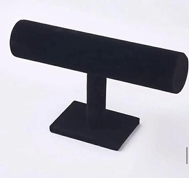 vitrin dolab: Qara məxmər qolbaq/aksesuar stendi - Model: 2 variant – 3 qatlı — 2