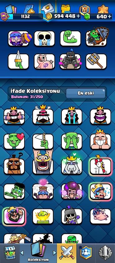 ziyafet donu s: Clash Royale hesabı satılır – yüksək resurs və trofeylərlə dolu aktiv — 2