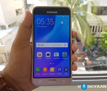 samsunq a7: Samsung Galaxy J3 2016, 16 GB, rəng - Qızılı, Sensor