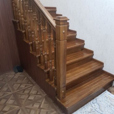 Обшивка лестниц: Изготовление лестниц на заказ город Ош — 12