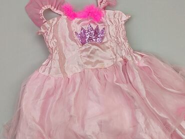sukienka midi z falbanami: Sukienka, 3-4 lat, 98-104 cm, stan - Zadowalający