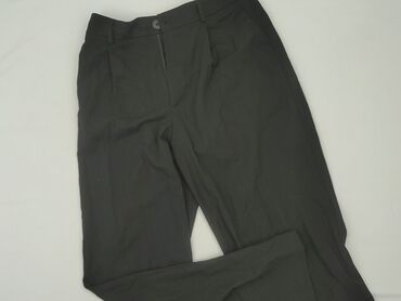 woskowane spodnie bershka: Stradivarius, Material trousers for women, size L (EU 40)