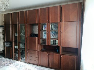 детскую кроватку кроватка к: Зал үчүн гарнитур, Шкаф, ДСП, түсү - Күрөң