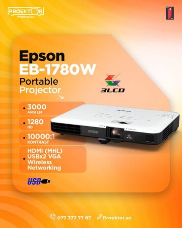 tp link qiyməti: İşlənmiş Portativ Proyektor Epson, Ödənişli çatdırılma