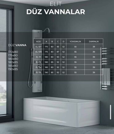 Cakuzi vannalar: Duş kabinələr ara bölmələr moydadırlar dolablar led işığlı güzgülər — 14