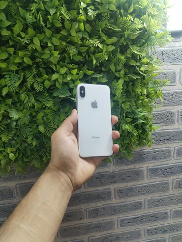 Apple iPhone: IPhone X, 64 GB, White Titanium
