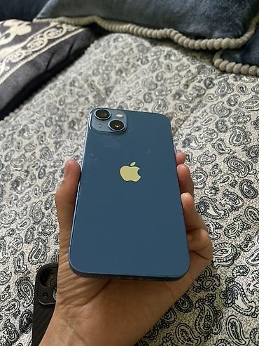 Apple iPhone: IPhone 13, Б/у, 128 ГБ, Синий, Зарядное устройство, Чехол, Коробка, 78 % — 11