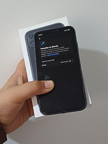 iphone 111: IPhone 11, 64 GB, Qara, Zəmanət, Simsiz şarj, Face ID — 6