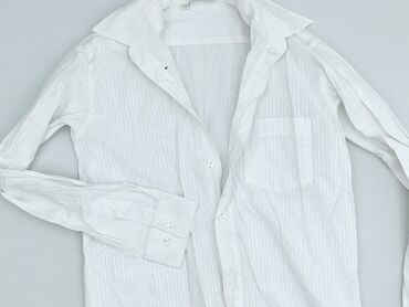 Shirts: Shirt 15 years, condition - Good, pattern - Striped, color - White