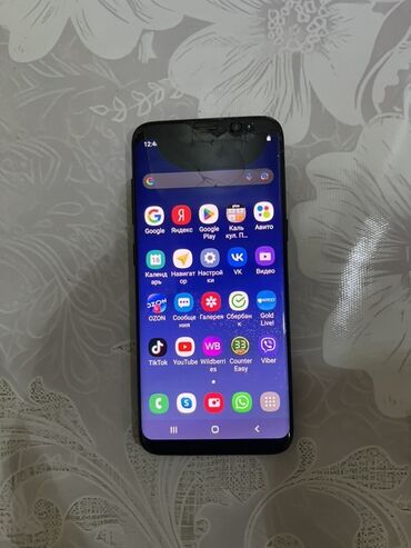 Samsung Galaxy S8, цвет - Черный, Битый