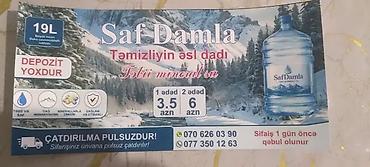 Qida məhsulları: Saf Damla – təbii bulaq mənşəli, minerallarla zəngin içməli su — 3