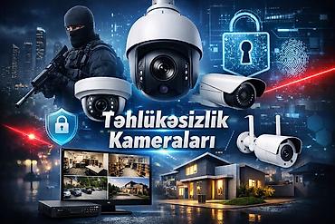 Фото и видеокамеры: Təhlükəsizlik Kameraları – ev və obyektlər üçün komplekt video-nəzarət — 1