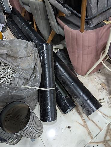 kondisioner ucun mis boru: Havalandırma borusu, Qofrasız, Dəmir, 150 mm, Yeni — 7