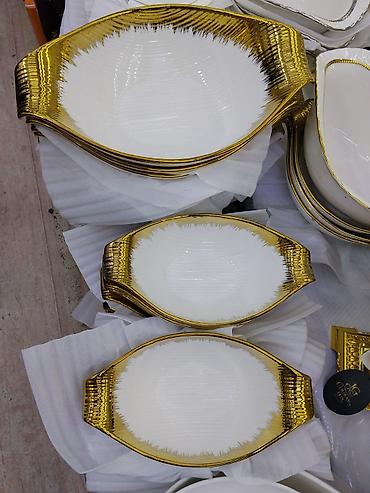 миски: Набор овальных сервировочных мисок - Материал: керамика/фарфор — 1