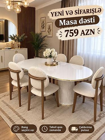 Masa dəsti – 759 AZN Yeni və sifarişlə hazırlanır. Zərif, müasir lalafo.az -da Masa dəsti – 759 AZN Yeni və sifarişlə hazırlanır. Zərif, müasir