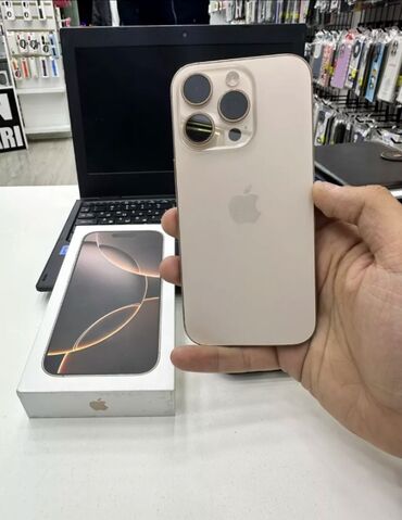 Apple iPhone: IPhone 16 Pro Max, 256 GB, Rose Gold, Zəmanət, Face ID, Sənədlərlə