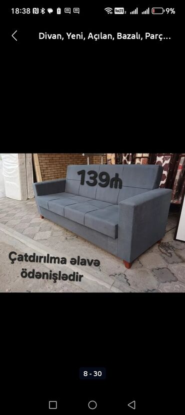 Divanlar: Divan, Yeni, Açılmayan, Bazasız, Nabuk, Ödənişli çatdırılma — 19