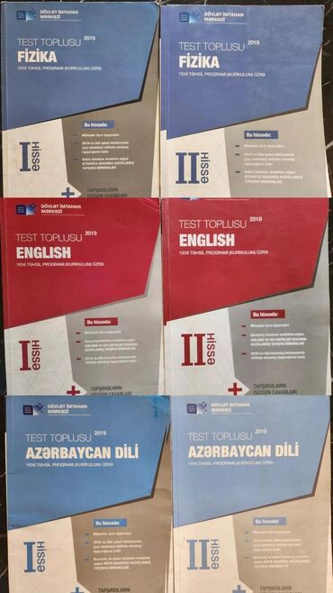 6 cı sinif ingilis dili test: Cəmi 1dəfə işlənilib,içləri isə tam təmizdir.Hər biri 1manatdır