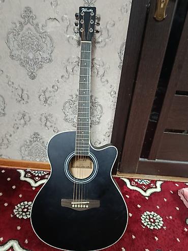 Гитаралар: Акустическая гитара Weibo, цвет черный, корпус формата folk/GA с — 4