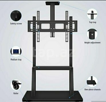 Kronşteynlər: Möhkəm Etibarlı aşmayan Təkərli Televizor stendi -da lalafo.az — 6 Kronşteynlər: Möhkəm Etibarlı aşmayan Təkərli Televizor stendi — 6