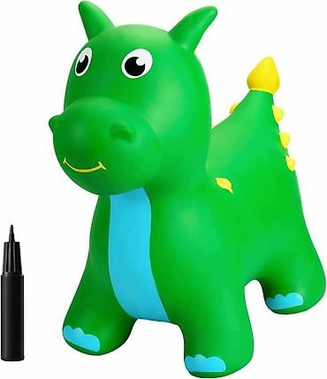 Plišane igračke: Gumena igracka Dzampi za skakanje - jednrog, dinosaurus, jelen, magare — 4