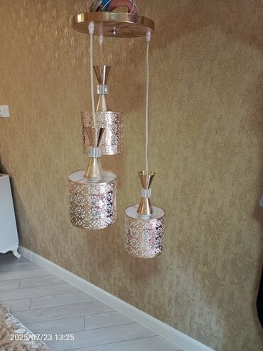 metal türbalar: Çılçıraq, 3 lampa, Metal
