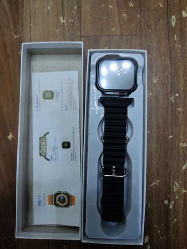 qizil saatlar kisi ucun: Новый, Смарт часы, Smart, Сенсорный экран, цвет - Черный