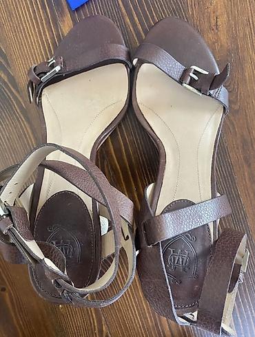 летний обувь: Босоножки, 40, Massimo Dutti, Б/у, цвет - Коричневый, Самовывоз — 2