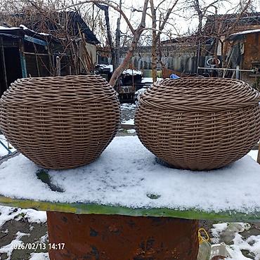 Горшки для растений: Плетёные вазоны для растений от 10-12 литров,в наличии и на заказ — 8