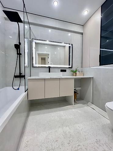 без мебели: 4 комнаты, 108 м², Асанбай мкр Элитка, 10 этаж, Дизайнерский ремонт — 10