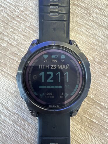Garmin: Продам Garmin Fenix 7 pro solar держит заряд месяц с коробкой