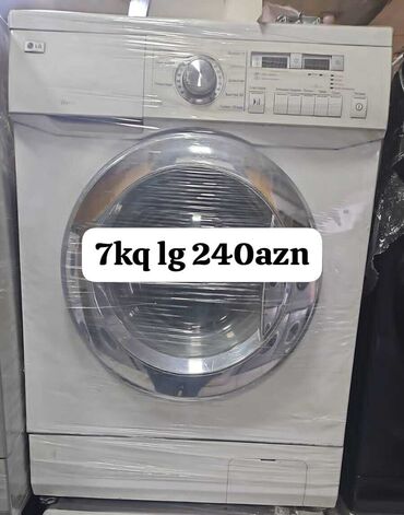 Paltaryuyan maşınlar: Paltaryuyan maşın LG, 7 kq, İşlənmiş, Avtomat, Qurutmasız, Kredit yoxdur