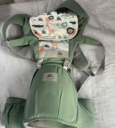 купить слинг для новорожденных: Эрго-рюкзак Zavanese (Since 2015), цвет зелёный с серыми вставками и